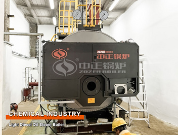 ASME Certified 2-ton Light Diesel Steam Boiler Project by Singapore Mencast