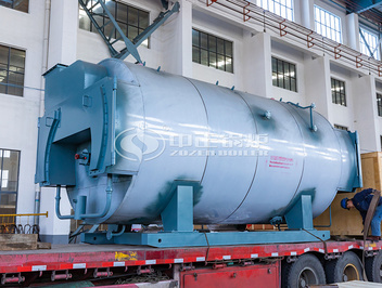 6 tph eco-friendly WNS series three-pass gas-fired steam boiler project for the steel industry