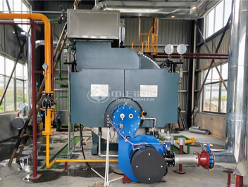 4 tph WNS series two-pass natural gas steam boiler project for aluminum industry