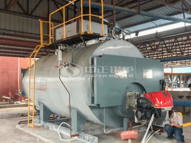 6tph WNS series low-nitrogen and eco-friendly gas-fired steam boiler for the building materials industry