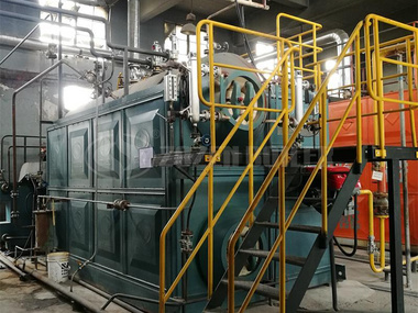 2 tph SZS condensing gas-fired boiler for cable factory 