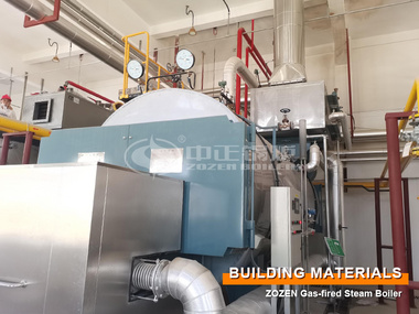 6-ton Gas-fired Steam Boiler Project for Building Material Industry