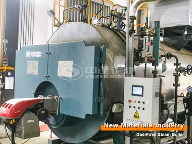 3 Tons Condensing Gas-fired Steam Boiler Project for New Materials Industry