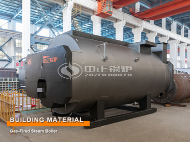 Building Material Industry 15-Ton Three-pass Gas-fired Steam Boiler Project