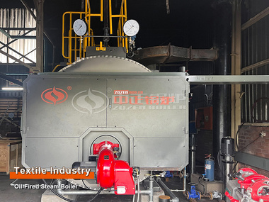 Export to Eswatini - 2 Ton Oil Steam Boiler for Textile Industry Project