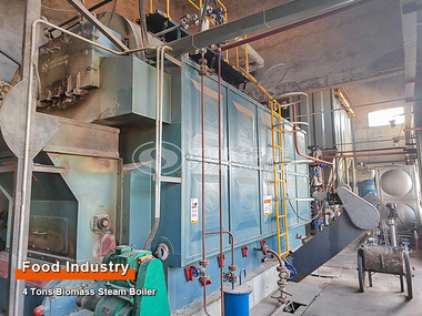 4-ton Biomass Steam Boiler Project for Food Factory