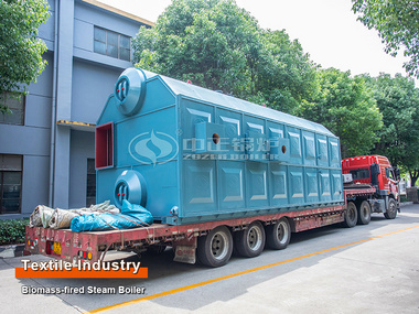 15 tph SZL biomass-fired steam boiler for textile factory