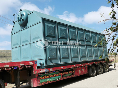 20 tph eco-friendly SZL series chain grate water tube steam boiler project for the food industry