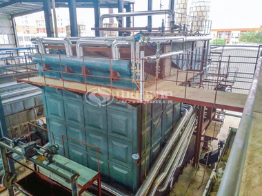 25tph SZL series chain grate steam boiler project for textile industry