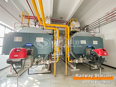 4-Ton Three Pass Natural Gas Steam Boiler for Train Maintenance Depot