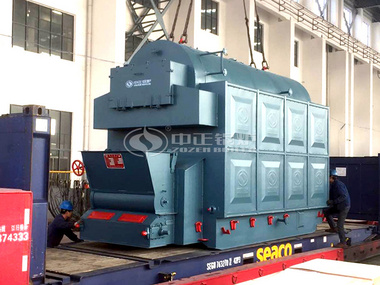 4 tph DZL series chain grate steam boiler for the feed industry in Indonesia