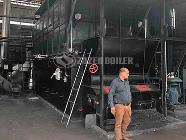 20tph SZL series coal-fired water tube boiler project for textile industry in Pakistan