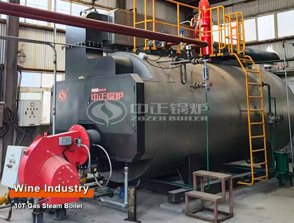 ZOZEN 10T Condensing Gas Steam Boiler in Brewing Industry