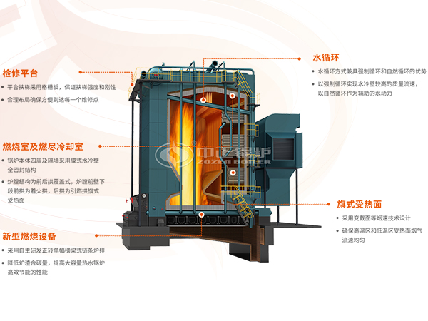 DHL系列生物颗粒燃料锅炉原理构造